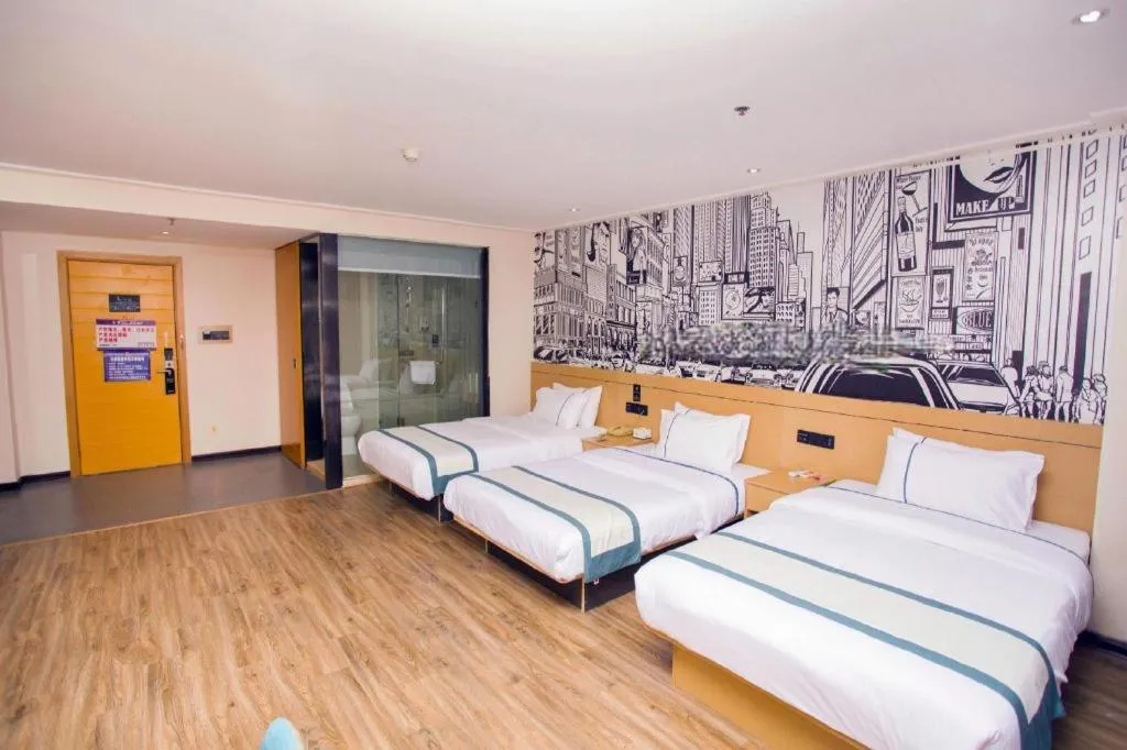 Bed in City Comfort Inn Guigang Tangren Street