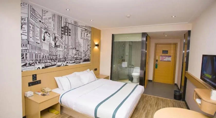 Bed in City Comfort Inn Guigang Tangren Street