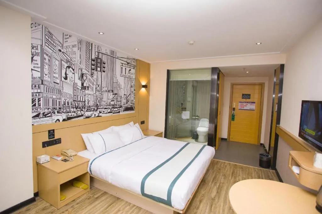 Bed in City Comfort Inn Guigang Tangren Street