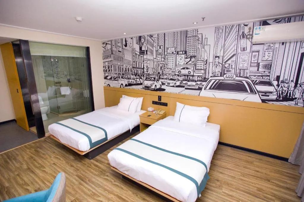 Bed in City Comfort Inn Guigang Tangren Street