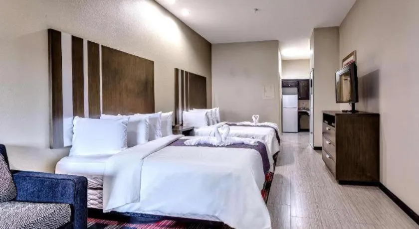 Bed in Americas Best Value Inn and Suites IAH Airport North