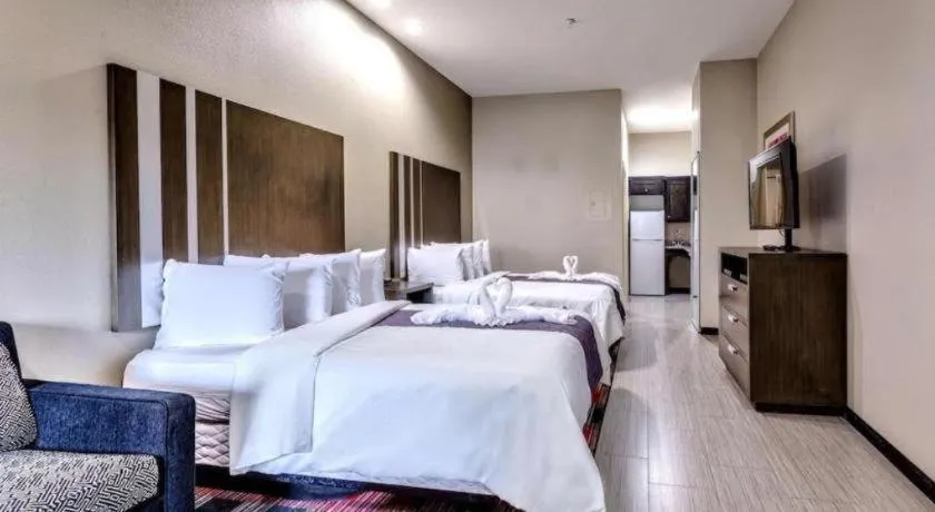 Bed in Americas Best Value Inn and Suites IAH Airport North