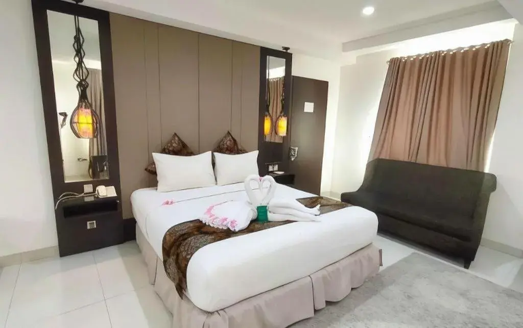 Bed in HW Hotel Padang Bed in HW Hotel Padang