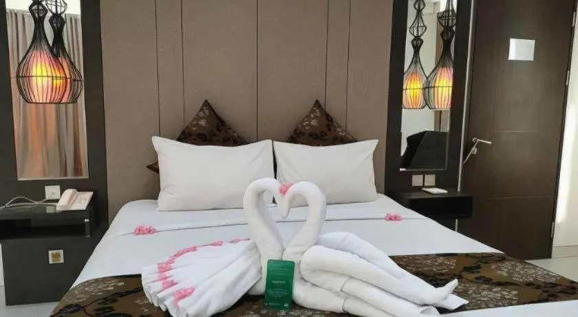 Bed in HW Hotel Padang