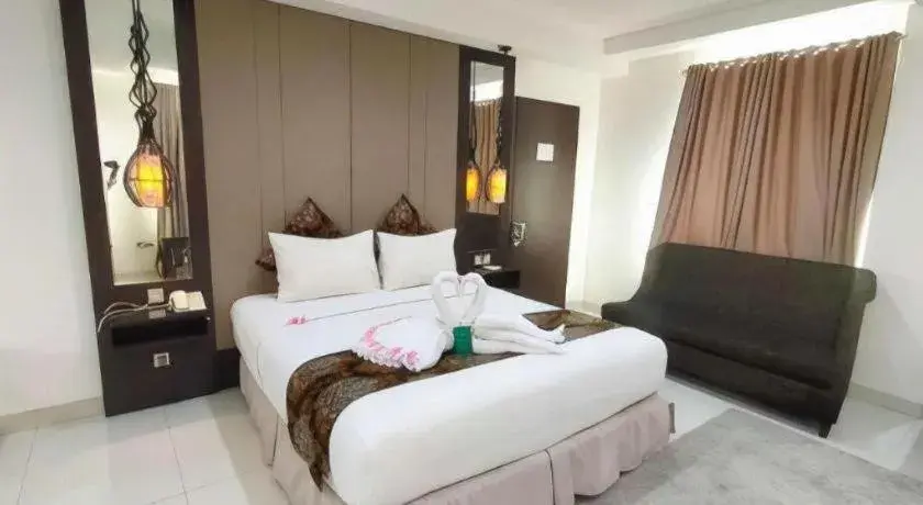 Bed in HW Hotel Padang Bed in HW Hotel Padang