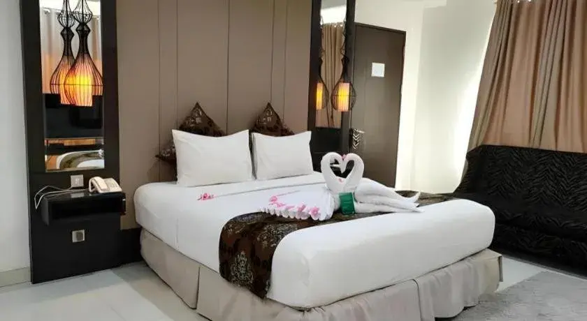 Bed in HW Hotel Padang Bed in HW Hotel Padang