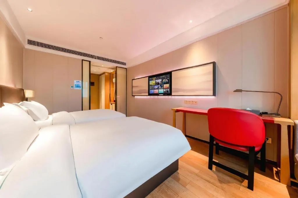 Bed in Echeng Hotel Xiamen Zhongshan Road