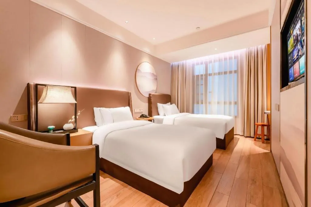 Bed in Echeng Hotel Xiamen Zhongshan Road