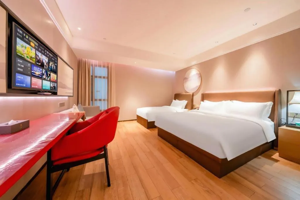 Bed in Echeng Hotel Xiamen Zhongshan Road