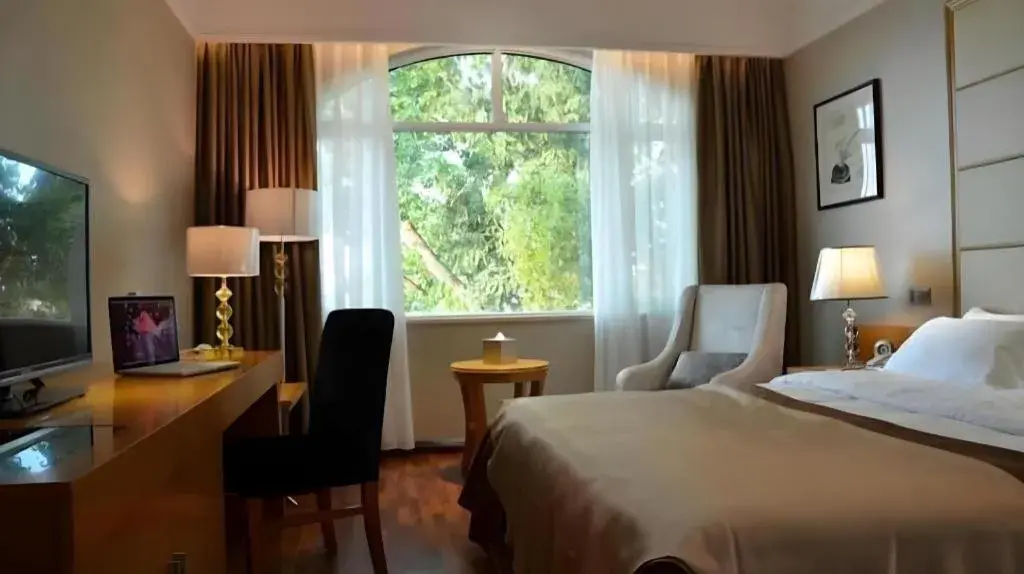 Bed in San Jiang Grand Hotel Bed in San Jiang Grand Hotel