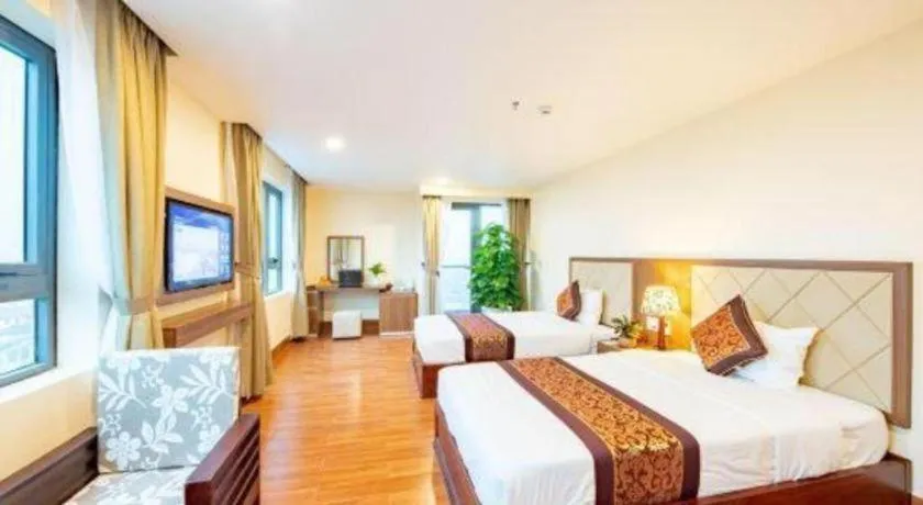 Bed in Tan Binh Hotel