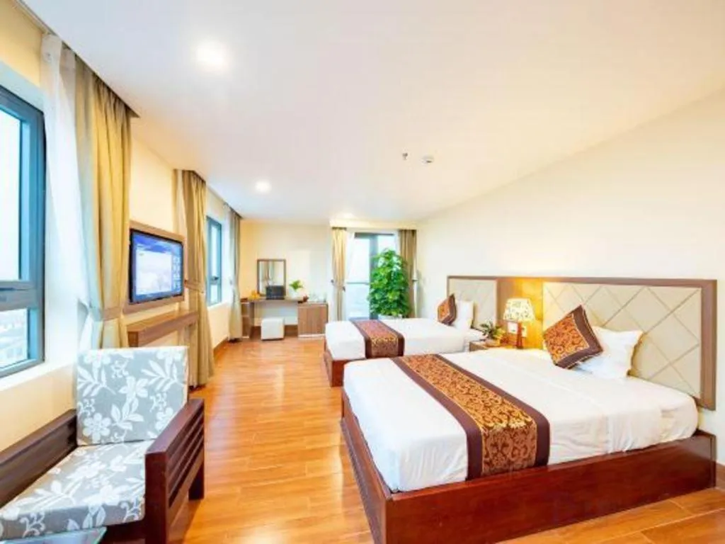 Bed in Tan Binh Hotel