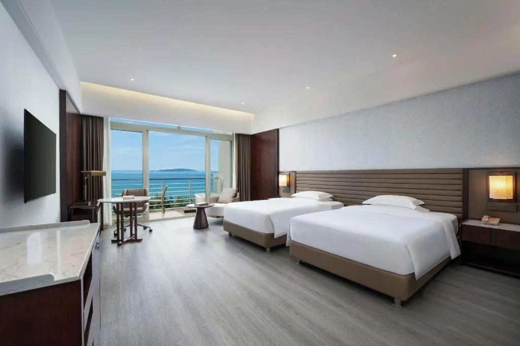 Bed in Grand Soluxe Hotel and Resort Sanya