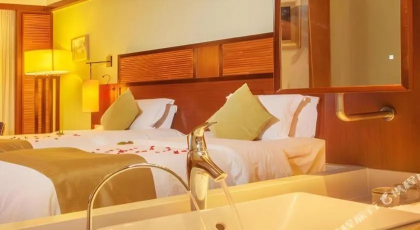 Bed in Grand Soluxe Hotel and Resort Sanya