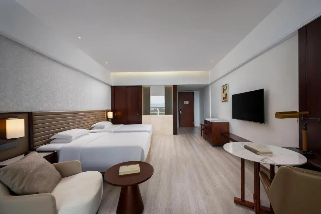 Bed in Grand Soluxe Hotel and Resort Sanya