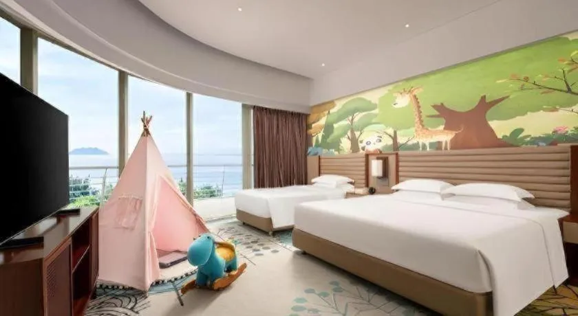 Bed in Grand Soluxe Hotel and Resort Sanya
