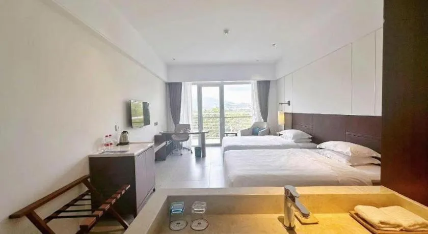 Bed in Grand Soluxe Hotel and Resort Sanya