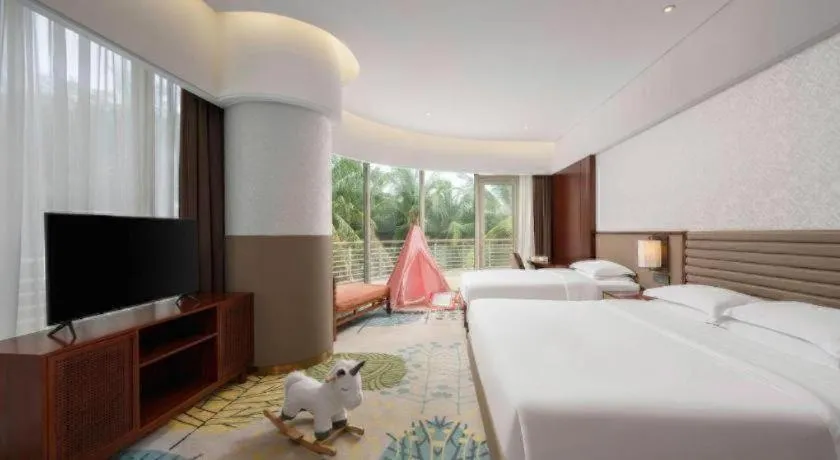 Bed in Grand Soluxe Hotel and Resort Sanya