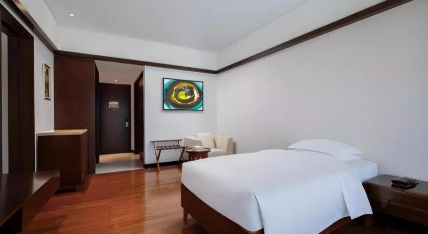 Bed in Grand Soluxe Hotel and Resort Sanya