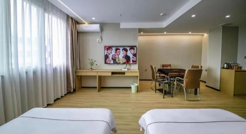 Bed in Yiwu Bairui Grand Hotel Bed in Yiwu Bairui Grand Hotel