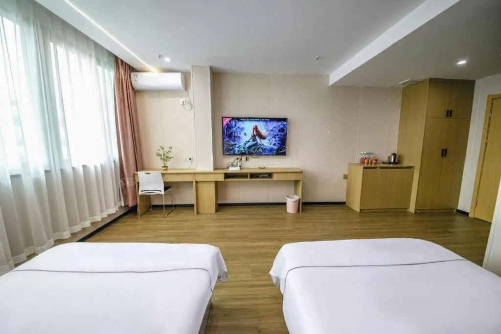 Bed in Yiwu Bairui Grand Hotel