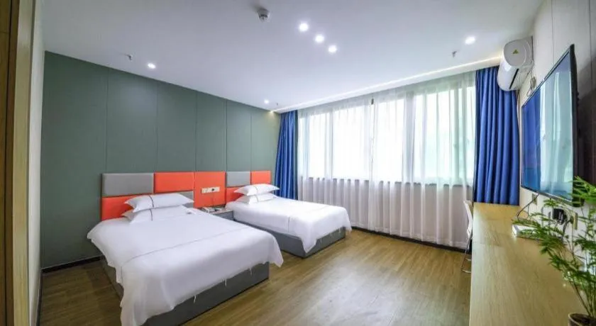 Bed in Yiwu Bairui Grand Hotel