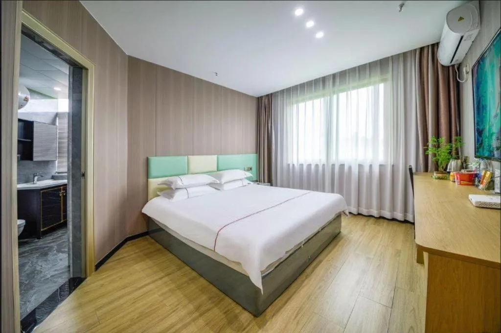 Bed in Yiwu Bairui Grand Hotel