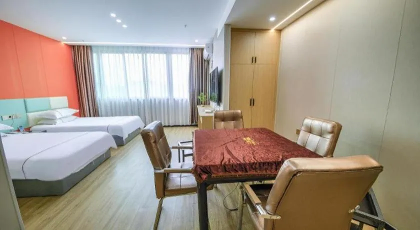 Bed in Yiwu Bairui Grand Hotel