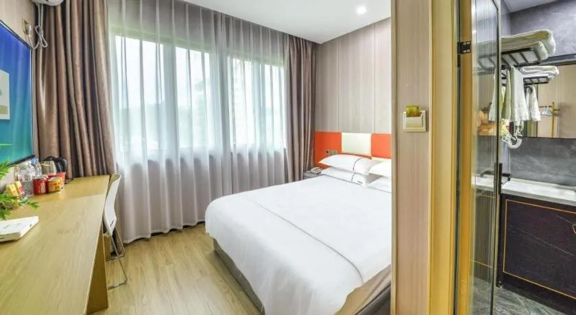 Bed in Yiwu Bairui Grand Hotel