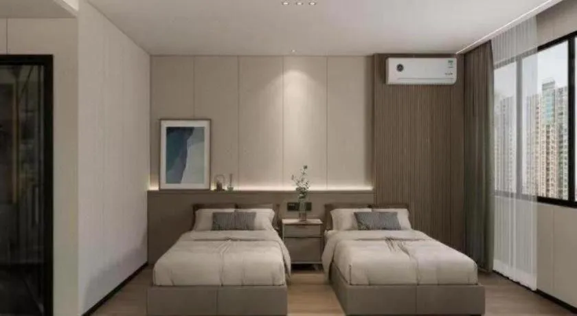 Bed in Yiwu Bairui Grand Hotel