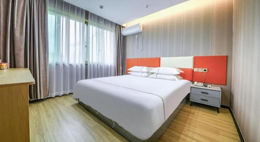 Bed in Yiwu Bairui Grand Hotel