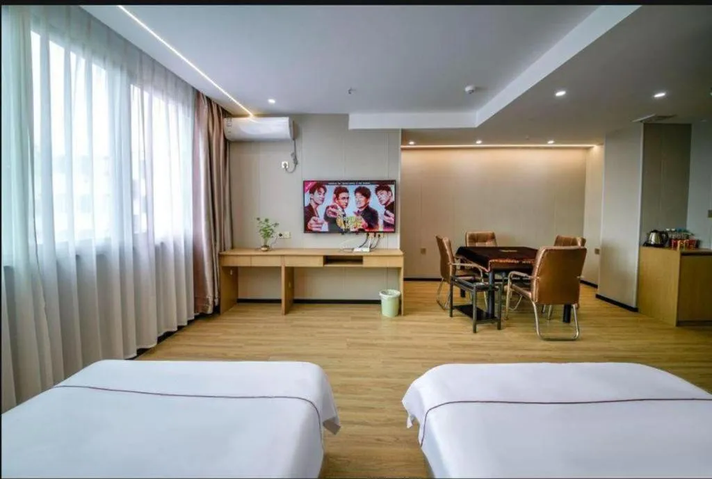 Bed in Yiwu Bairui Grand Hotel