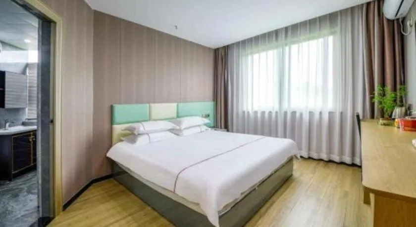 Bed in Yiwu Bairui Grand Hotel