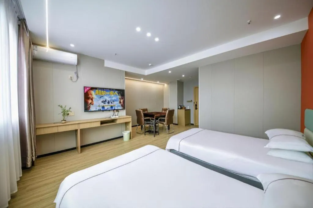 Bed in Yiwu Bairui Grand Hotel