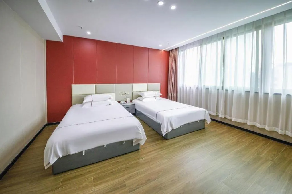 Bed in Yiwu Bairui Grand Hotel