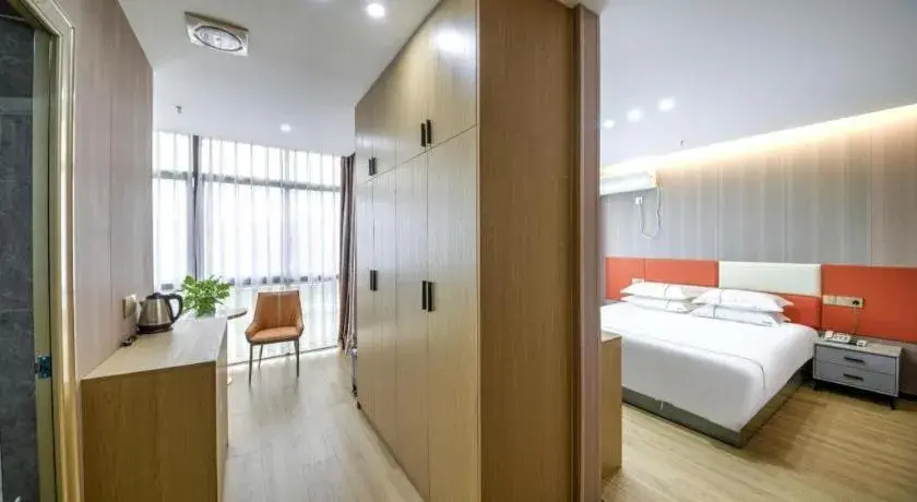 Bed in Yiwu Bairui Grand Hotel Bed in Yiwu Bairui Grand Hotel