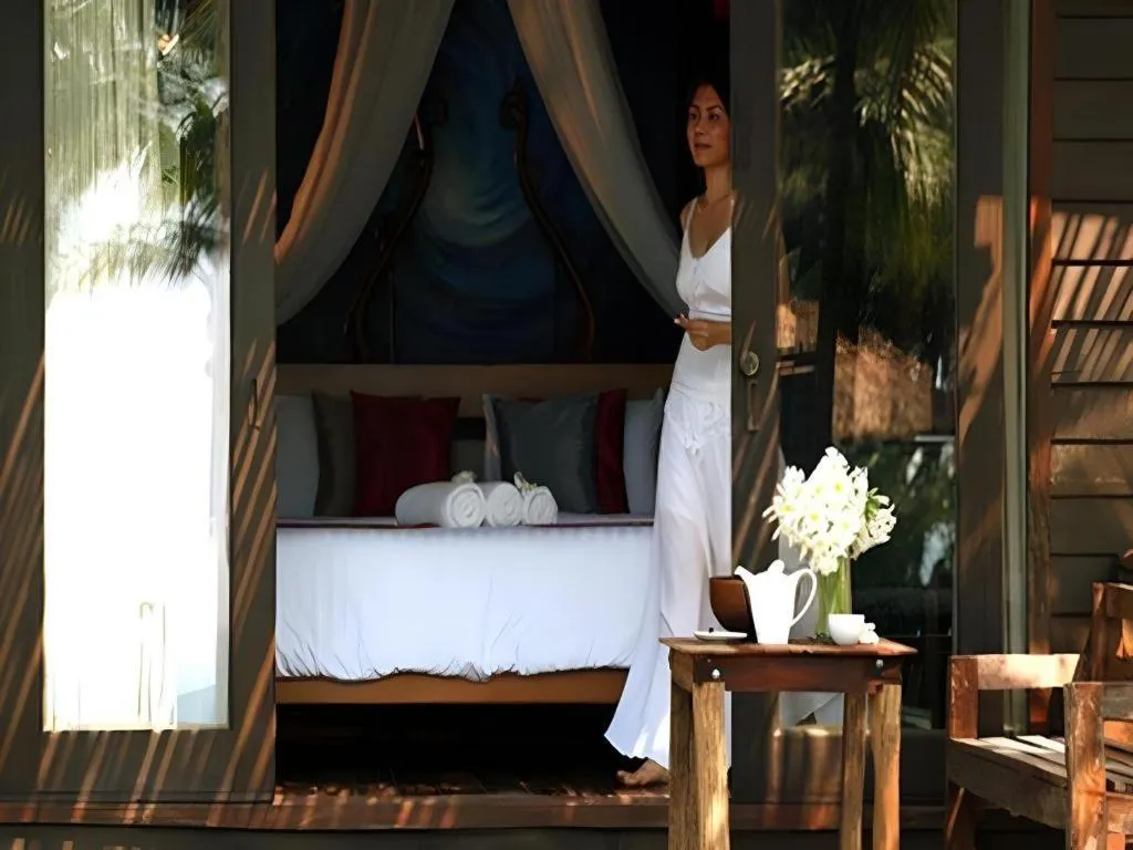 Bed in Chivaree Hotel and Resort