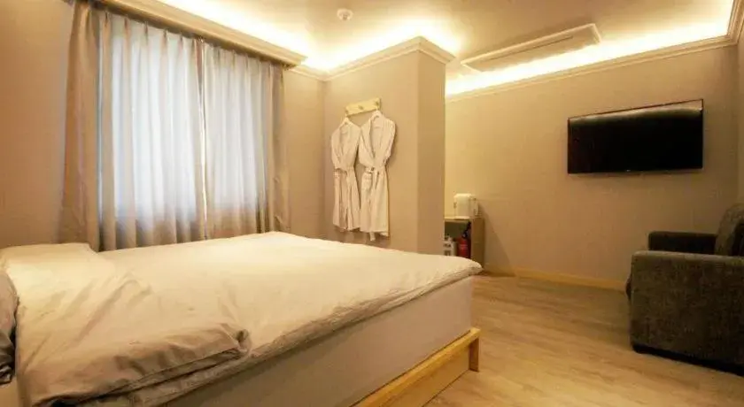 Bed in Jeju Sejong Hotel Bed in Jeju Sejong Hotel