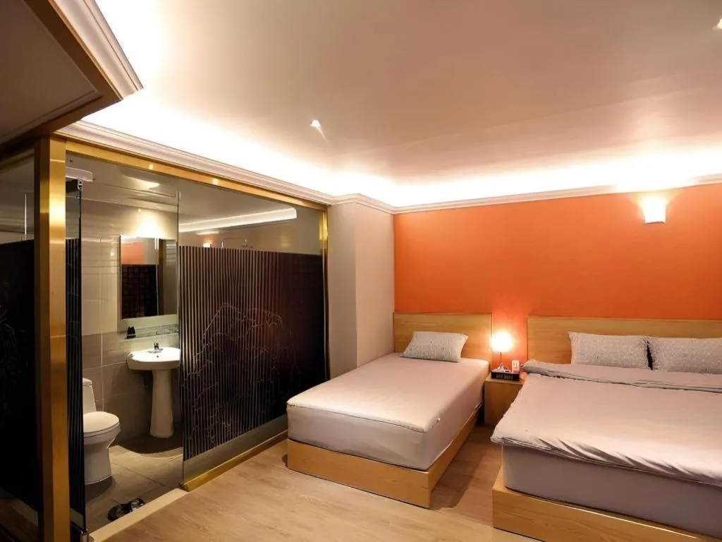 Bed in Jeju Sejong Hotel