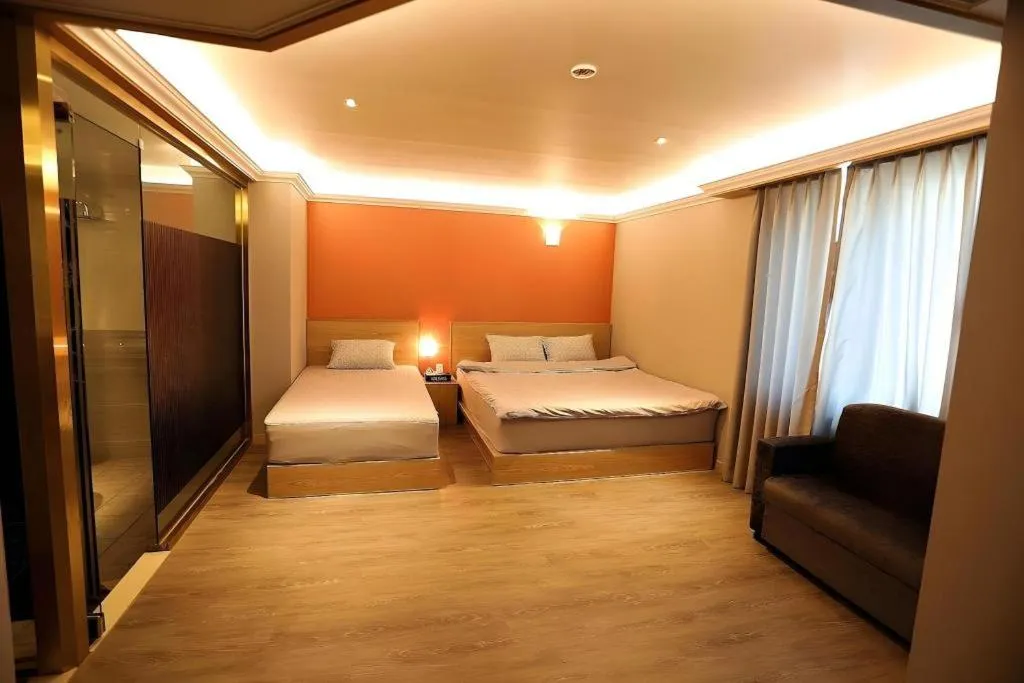 Bed in Jeju Sejong Hotel