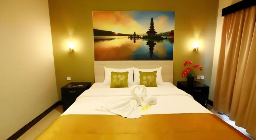 Bed in Asoka City Bali Hotel