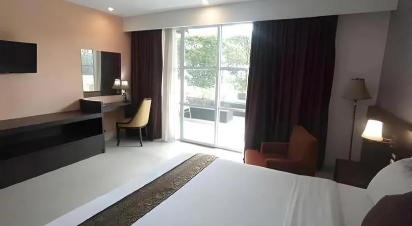 Bed in Grand Hawaii Hotel Pekanbaru