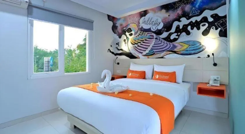 Bed in Fizz Hotel Lombok