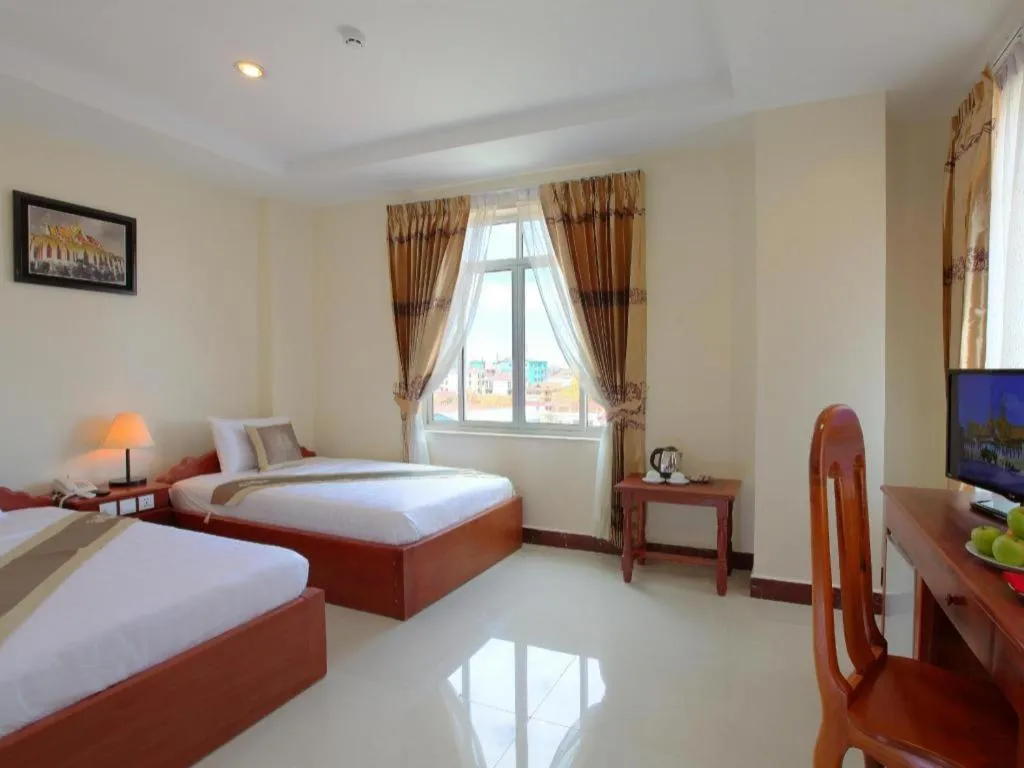 Bed in Kirirom Crystal Hotel