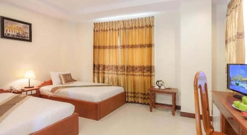 Bed in Kirirom Crystal Hotel