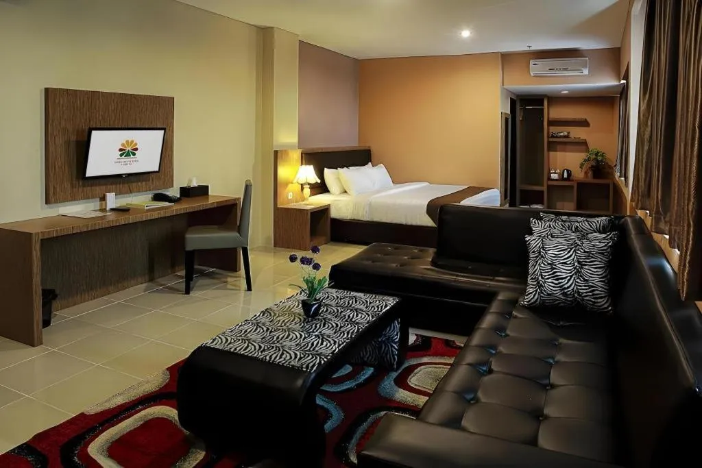 Bed in Asoka Luxury Hotel