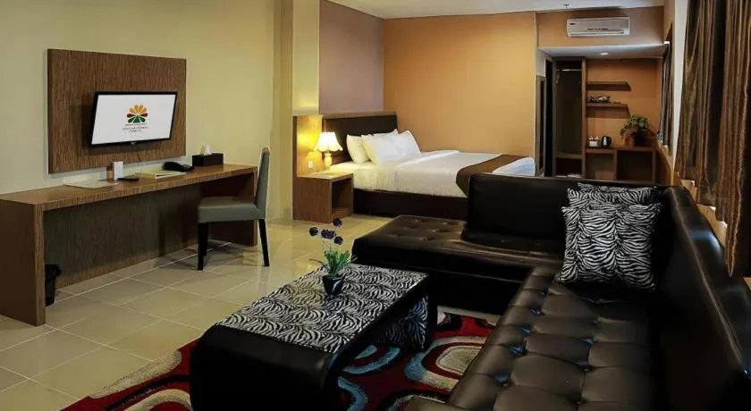 Bed in Asoka Luxury Hotel