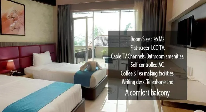 Bed in Asoka Luxury Hotel