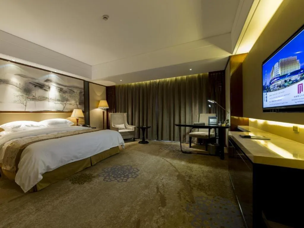 Bed in Yang Peng Jin Jiang Hotel