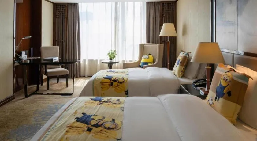 Bed in Yang Peng Jin Jiang Hotel